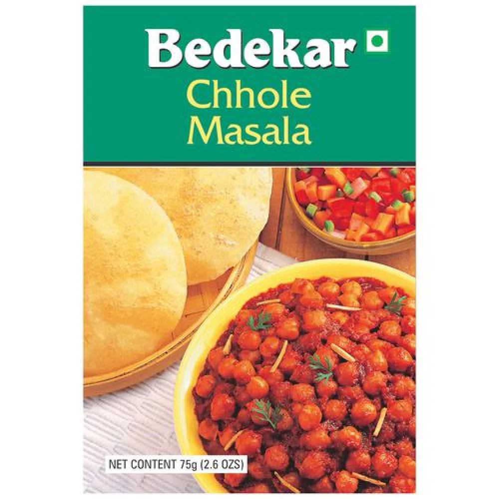 Bedekar Chhole Masala - 100percent Natural & Pure, 75 g Box-1.webp